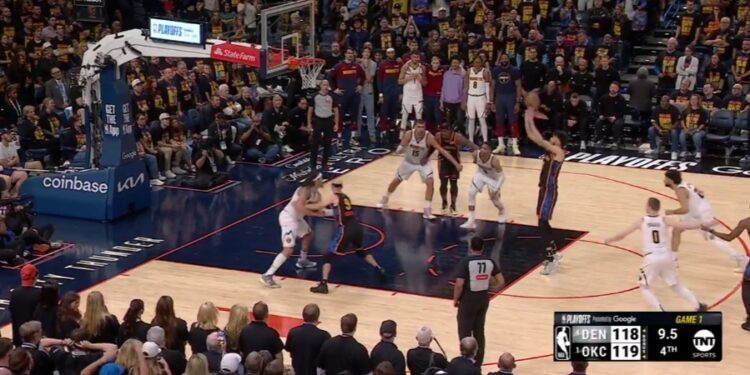 Denver posle drame do brejka u Oklahomi, Gordon trojkom u poslednjim sekundama doneo pobedu