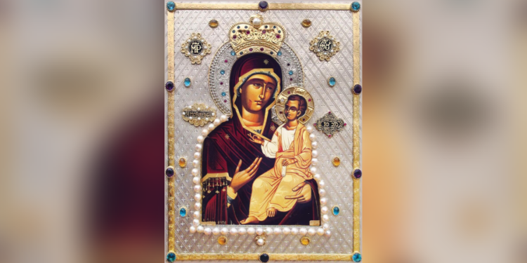 Sveta Mirotočiva Havajska ikona Presvete Bogorodice