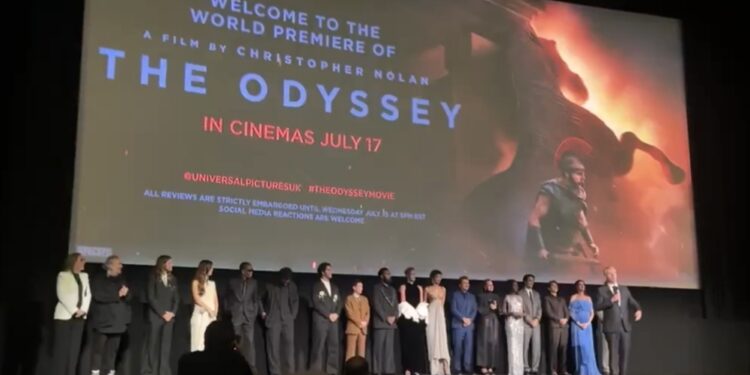 „Odiseja“ stigla na veliko platno: London oduševljen epom na svetskoj premijeri prepunoj zvezda