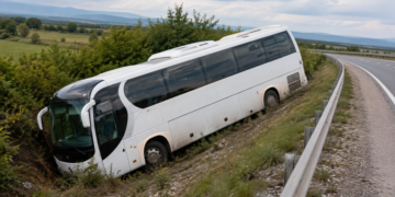Autobus jedne srpske turističke agencije sleteo je 15. avgusta sa puta u Bugarskoj, dok se vraćao iz Kušadasija ka Srbiji.